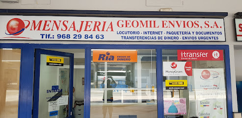 oficina mensajería Geomil Dentro de la estación autobus Murcia